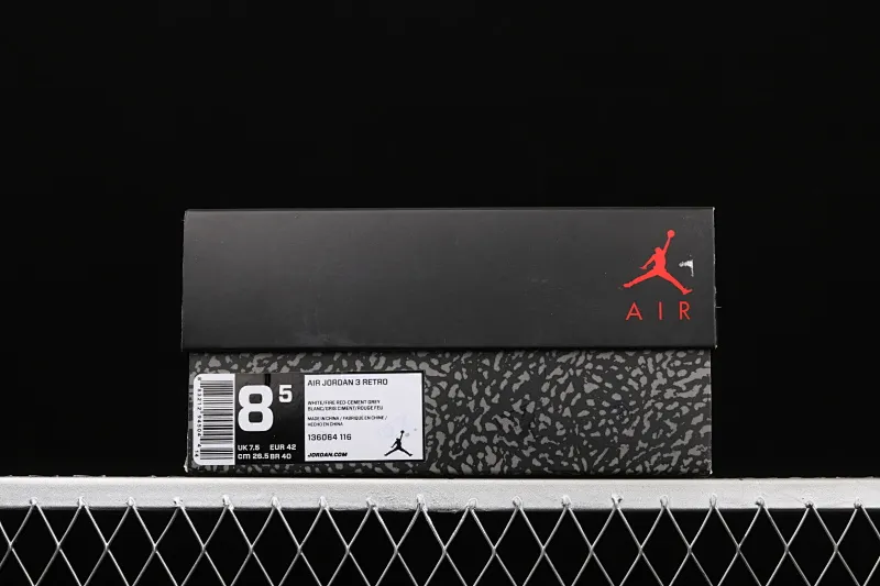 All categories Air Jordan Jordan series basketball shoes Air Jordan 3 Air Jordan 3 Retro AJ3 Joe 3 "Hurricane" "Catalina" first layer genuine label 136064-116